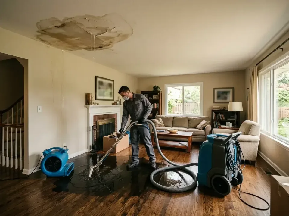 attic-pipe-burst-ceiling-drip-008 — frequently asked questions, Water Damage Restoration & Carpet Care in Cross Plains, WI
